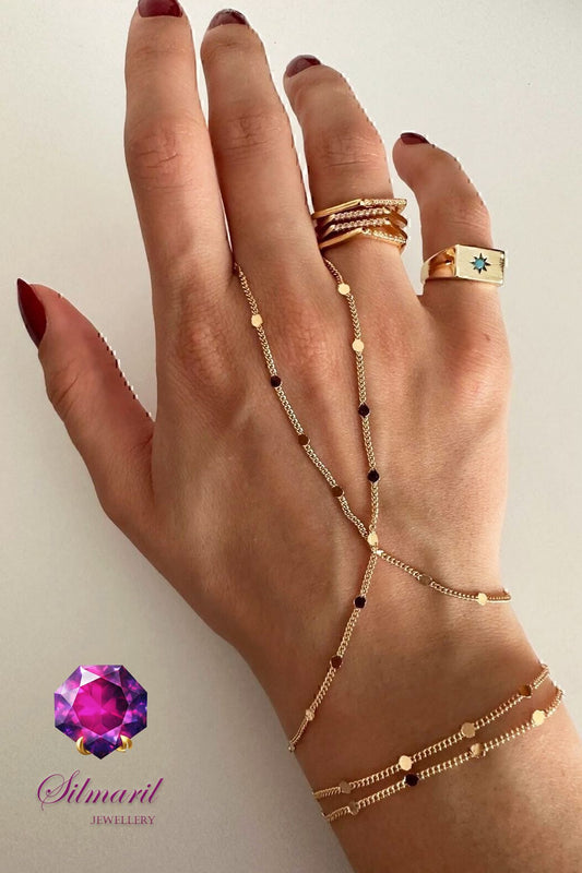 Altın Renk Paslanmaz Çelik Şahmeran – 316L Stainless Steel - Gold Pullu İnce Zincir