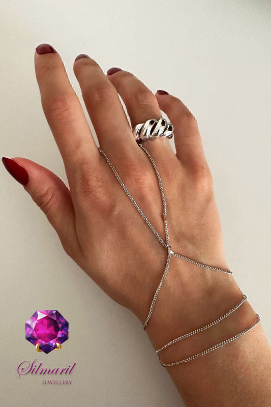 Paslanmaz Çelik Gümüş Şahmeran – Ince Zincir, 316l Stainless Steel