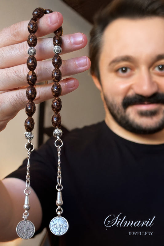 Doğanın Kalbinden: Tarçın Ağacından Zaza Tespih - Doğanın Zarafeti Avuçlarınızda - Koleksiyonluk